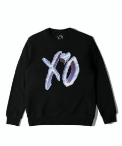 The Weeknd Dawn FM Chrome XO Logo Crewneck Sweater