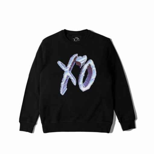 The Weeknd Dawn FM Chrome XO Logo Crewneck Sweater