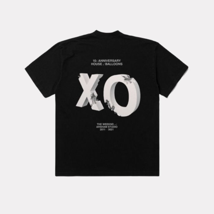 The Weeknd x Daniel Arsham House Of Balloons Eroded Cover T-shirt Black