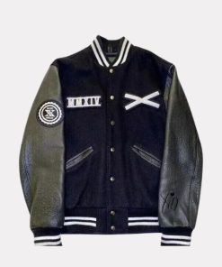 XO Weeknd Varsity Bomber Black Jacket