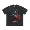 The Weeknd Blinding Lights Tee Washed Black Retro Look