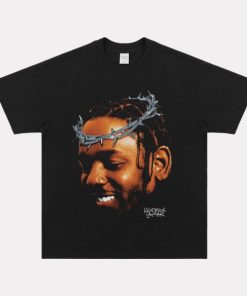 The Weeknd Crown of Thorns Smile Tee – Artistic Portrait