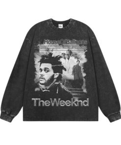 The Weeknd House of Balloons Longsleeve Vintage Washed Black