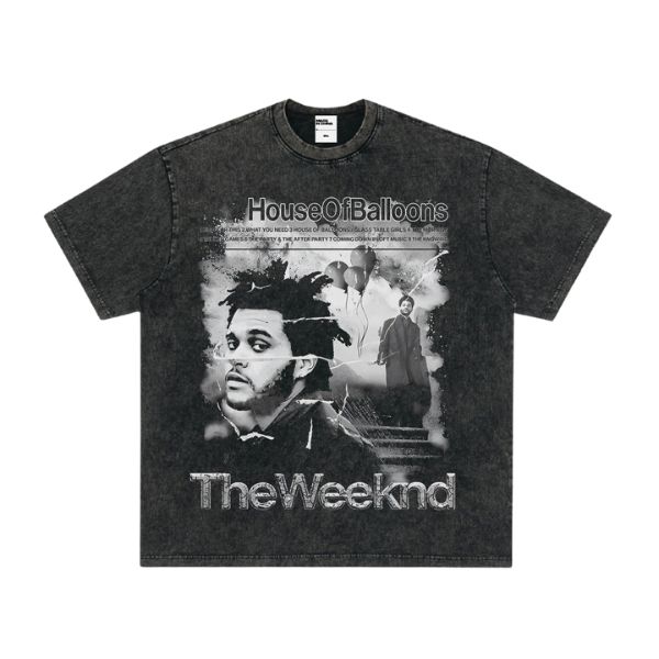 The Weeknd House of Balloons Tee – Vintage Washed Black