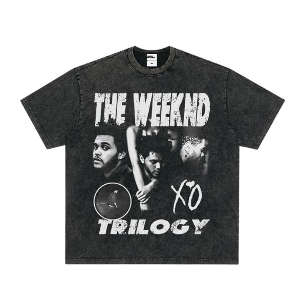 The Weeknd Trilogy XO Vintage Washed Black Tee