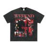 The Weeknd Vintage Graphic Tee – Washed Black Hip Hop