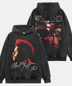 The Weeknd XO Signature Washed Black Hoodie