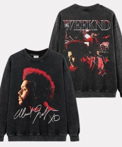 The Weeknd Xo Washed Black Sweatshirt