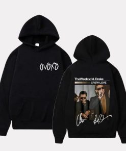 The Weeknd x Drake Crew Love OVOXO Collab Graphic Hoodie