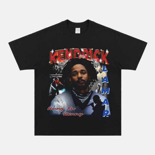 The Weeknd x Kung Fu Kenny Retro Graphic Black Tee