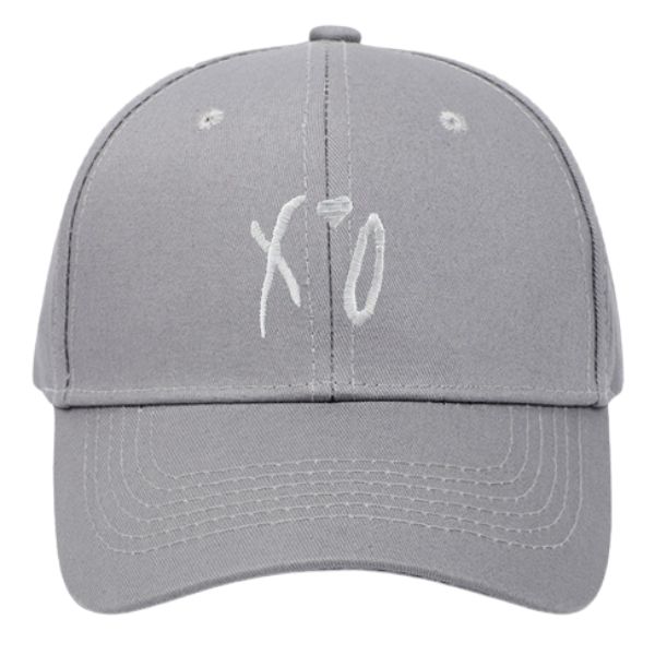 XO Embroidered Baseball Gray Cap