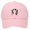 XO Embroidered Baseball Pink Cap