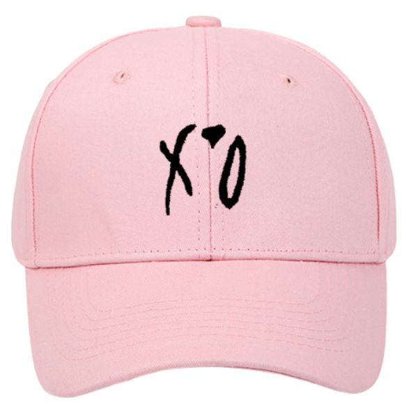 XO Embroidered Baseball Pink Cap