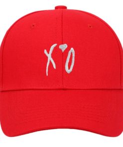 XO Embroidered Baseball Red Cap