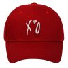 XO Embroidered Baseball Red Wine Cap