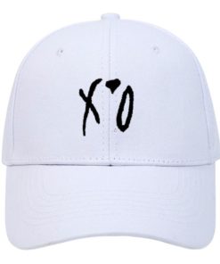 XO Embroidered Baseball White Cap