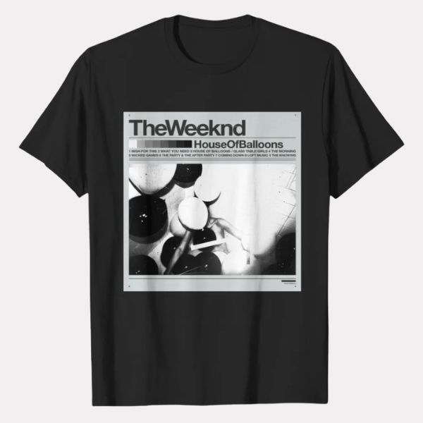 House of Balloons LA The Weeknd Black T-shirts