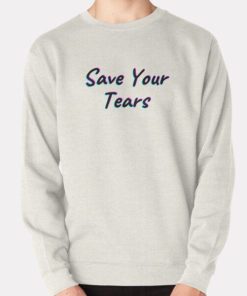 The Weeknd Save Your Tears Pullover White Sweatshirt