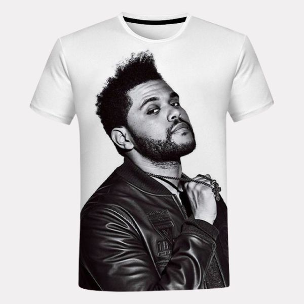The Weeknd T-shirt Fashion Casual White T-shirt